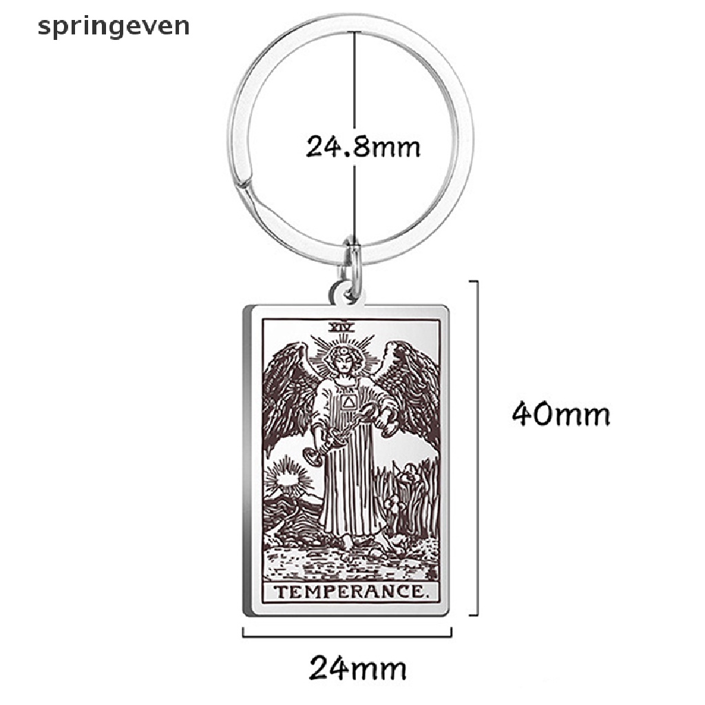 Móc Khóa Mặt Thẻ Bài Tarot Cổ Điển Cho Nam Nữ