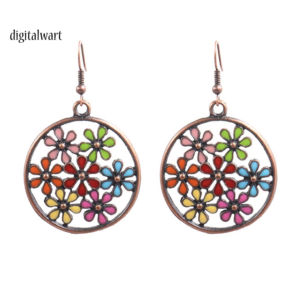 Kỹ Thuật Số| Khuyên Tai Nữ Trang Dáng Tròn Phong Cách Bohemian