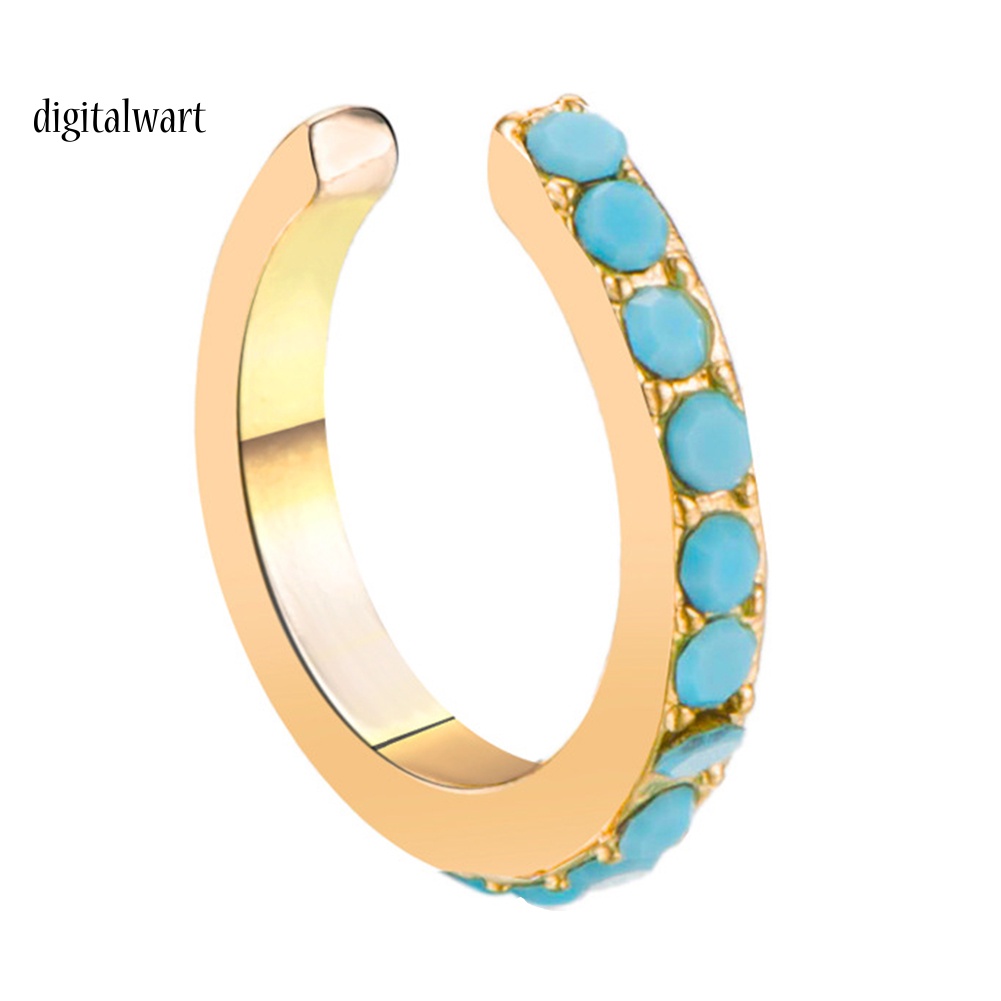 Kỹ Thuật Số| 1 Khuyên Kẹp Vành Tai Chữ U Đính Đá Thời Trang