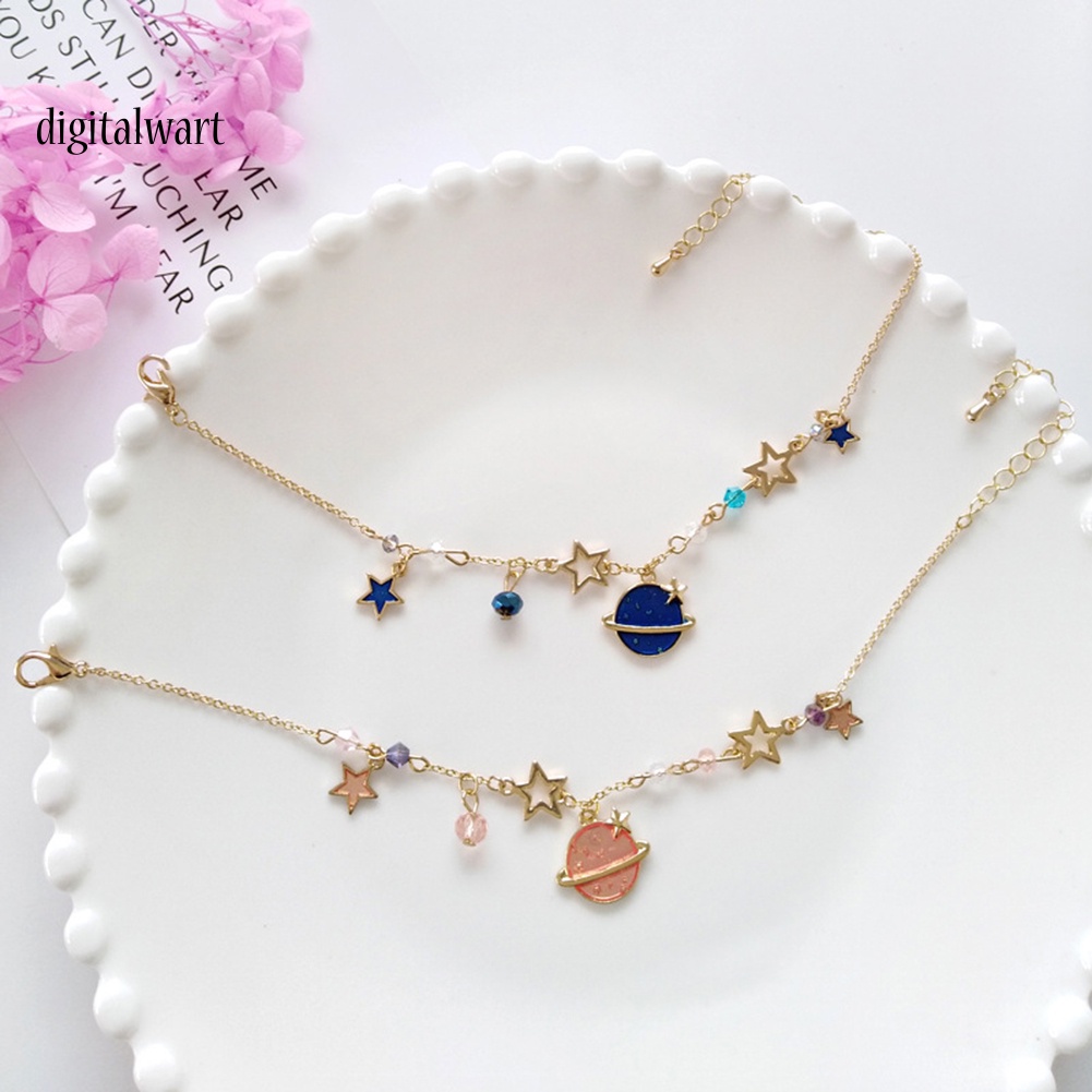 Kỹ Thuật Số| Vòng Tay Đính Đá Nhân Tạo Hình Ngôi Sao Và Hành Tinh Thời Trang