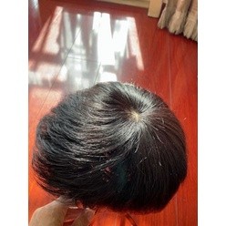 Bộ tóc giả ngắn 100% tóc người thật cho nam