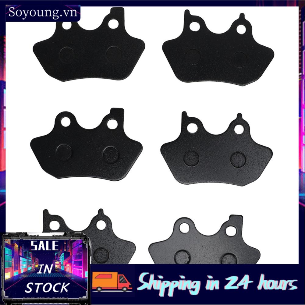 Soyoung Brake Pads  Abrasion Resistance Front Rear FA400 6pcs Metal for Fatboy Firefighter Anniversary
