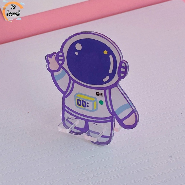 [IS] Giá Đỡ Điện Thoại Để Bàn Bằng Acrylic Trong Suốt Họa Tiết Hoạt Hình Sáng Tạo Có Thể Tháo Rờ