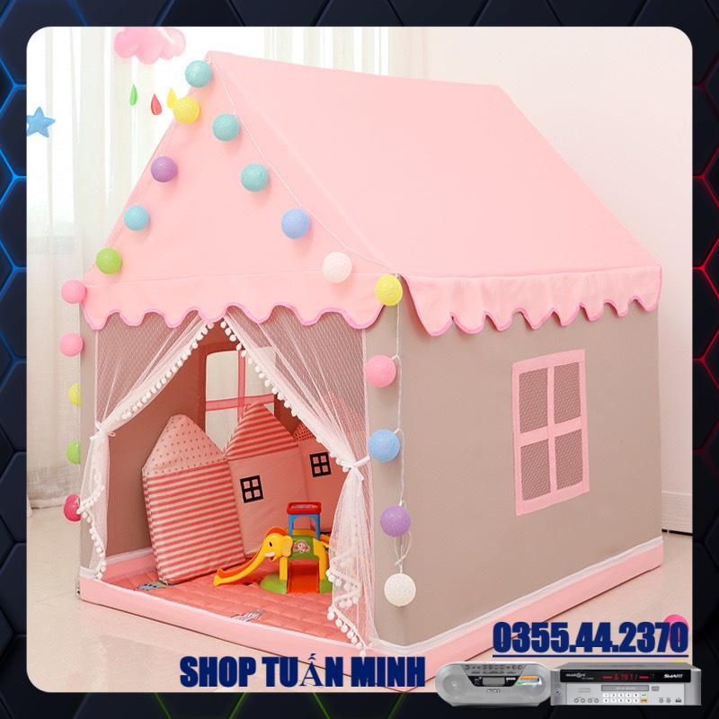 [Ảnh thật] Lều cho bé, Lều công chúa hoàng tử Siêu Xinh Đẹp- Hàng Chính Hãng CÓ ĐÈN SAO 3 MÉT