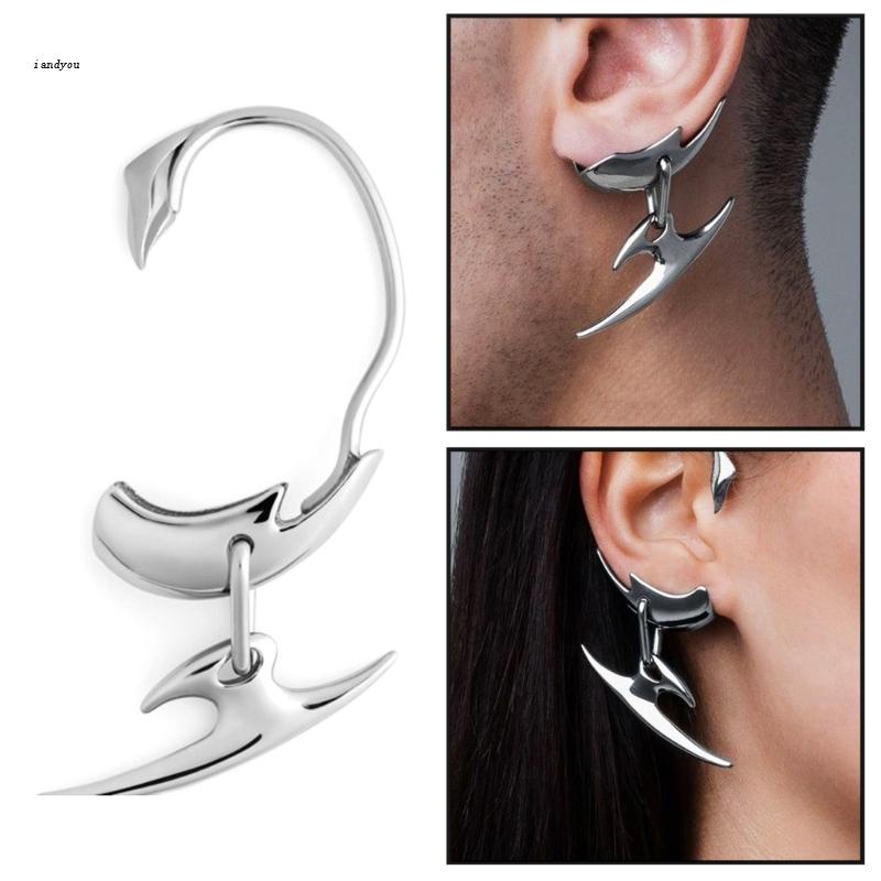 ✿ Bông Tai Dạng Kẹp Không Cần Xỏ Khuyên Phong Cách Punk Dành Cho Nữ