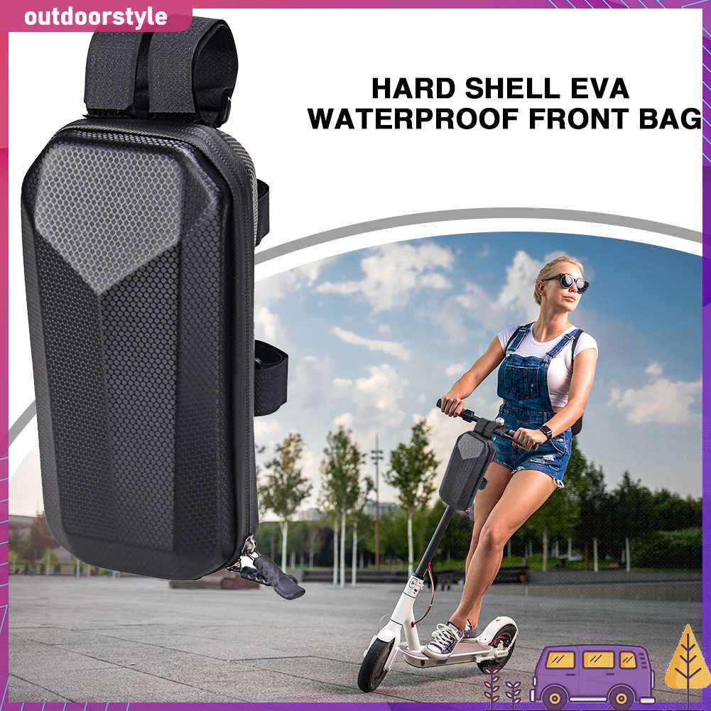 2L Hardshell Front Scooter Hanger Bag Không thấm nước Folding Bike Portable Bag