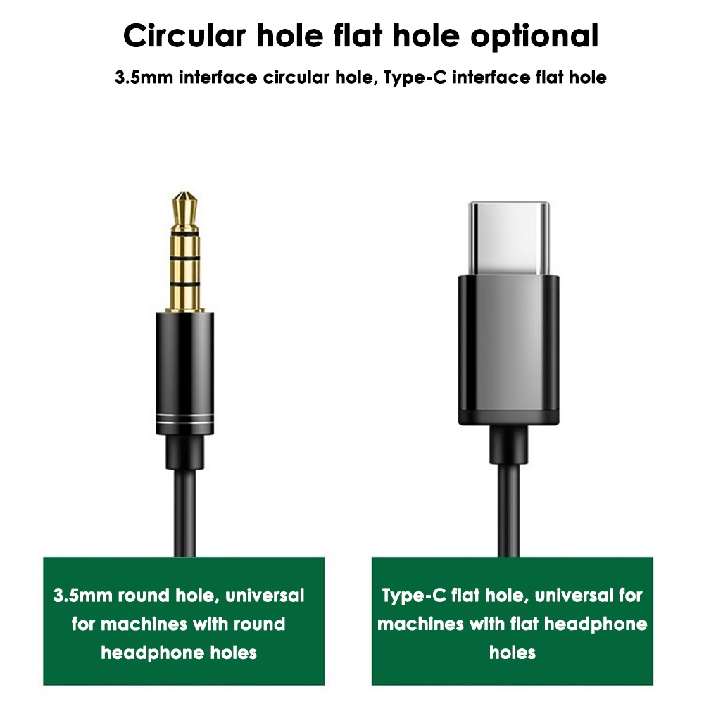 Tai Nghe Có Dây Sẵn Sàng Tai Nghe Nhét Tai Khử Tiếng Ồn Type-C 3.5Mm Siêu Trầm Hifi