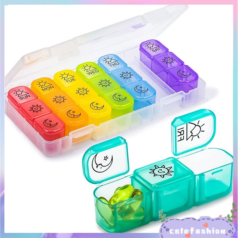 1 Hộp Đựng Thuốc 21 Ngăn Tiện Lợi SJHY0410 CFH