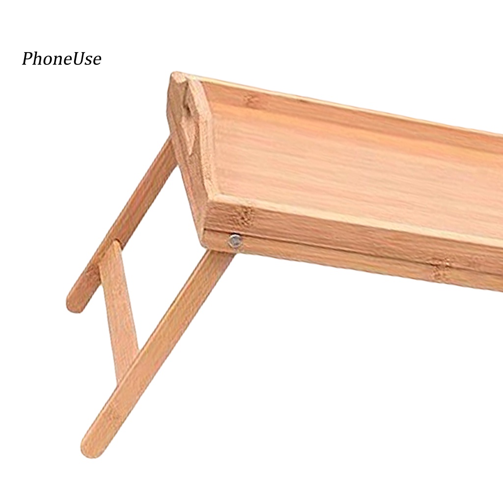 Bàn Gấp Bằng Tre Tự Nhiên Cứng Cáp Chịu Lực Tốt Đa Năng Có Tay Cầm Dành Cho Cắm Trại Ngoài