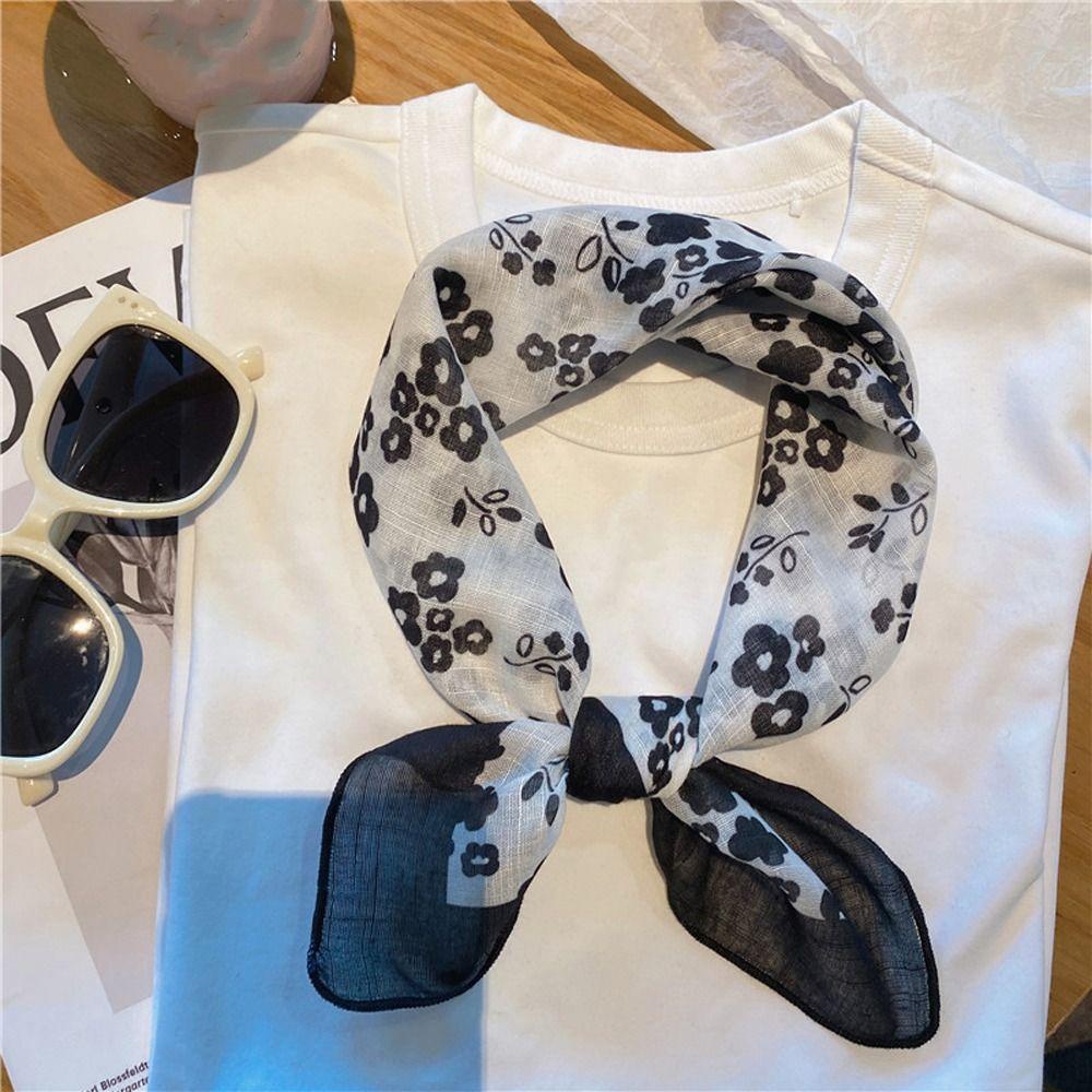 Taylor1 Khăn Choàng Cổ Vuông Họa Tiết Hoa Vintage Thời Trang Mùa Hè Cho Nữ