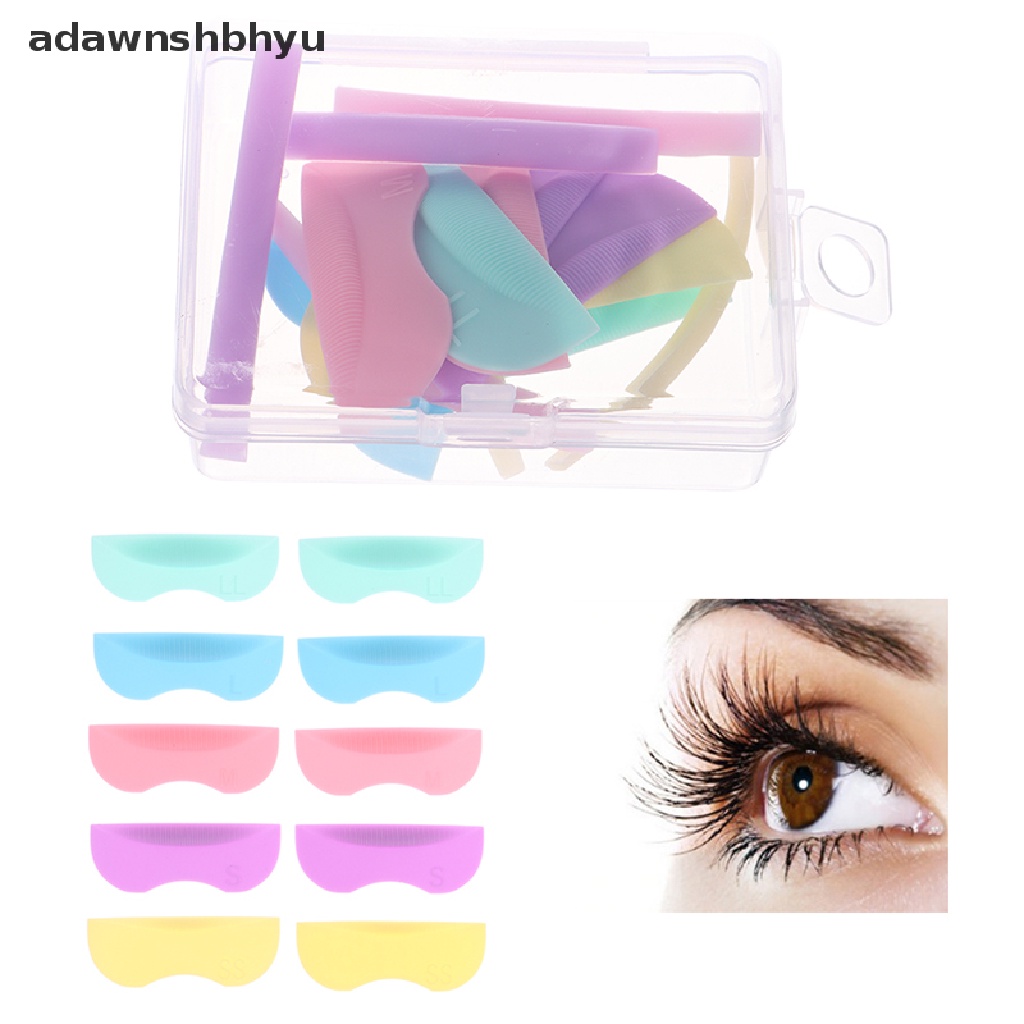 Set 8 Cặp Đệm Silicone Hỗ Trợ Uốn Cong Lông Mi Tiện Dụng