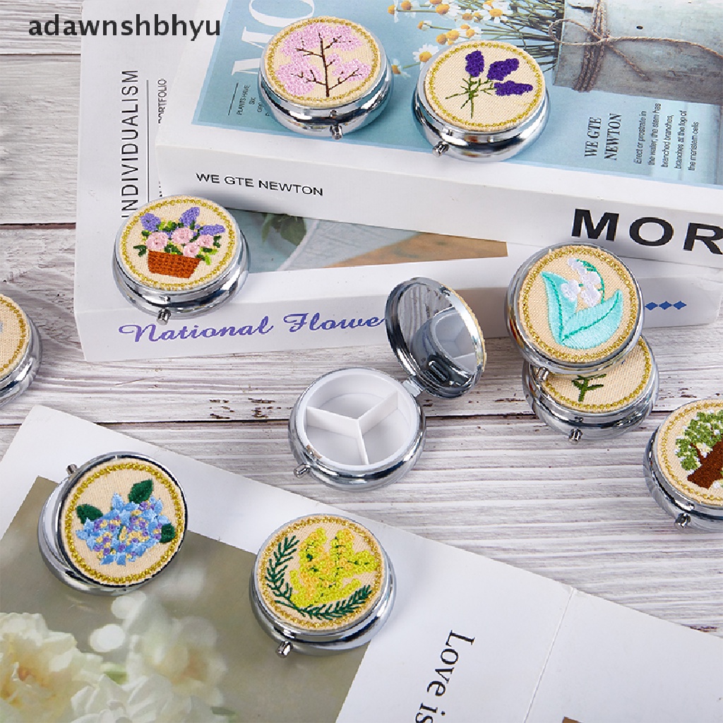 Hộp Đựng Thuốc Bằng Kim Loại Bỏ Túi Tiện Dụng Mang Theo Du Lịch