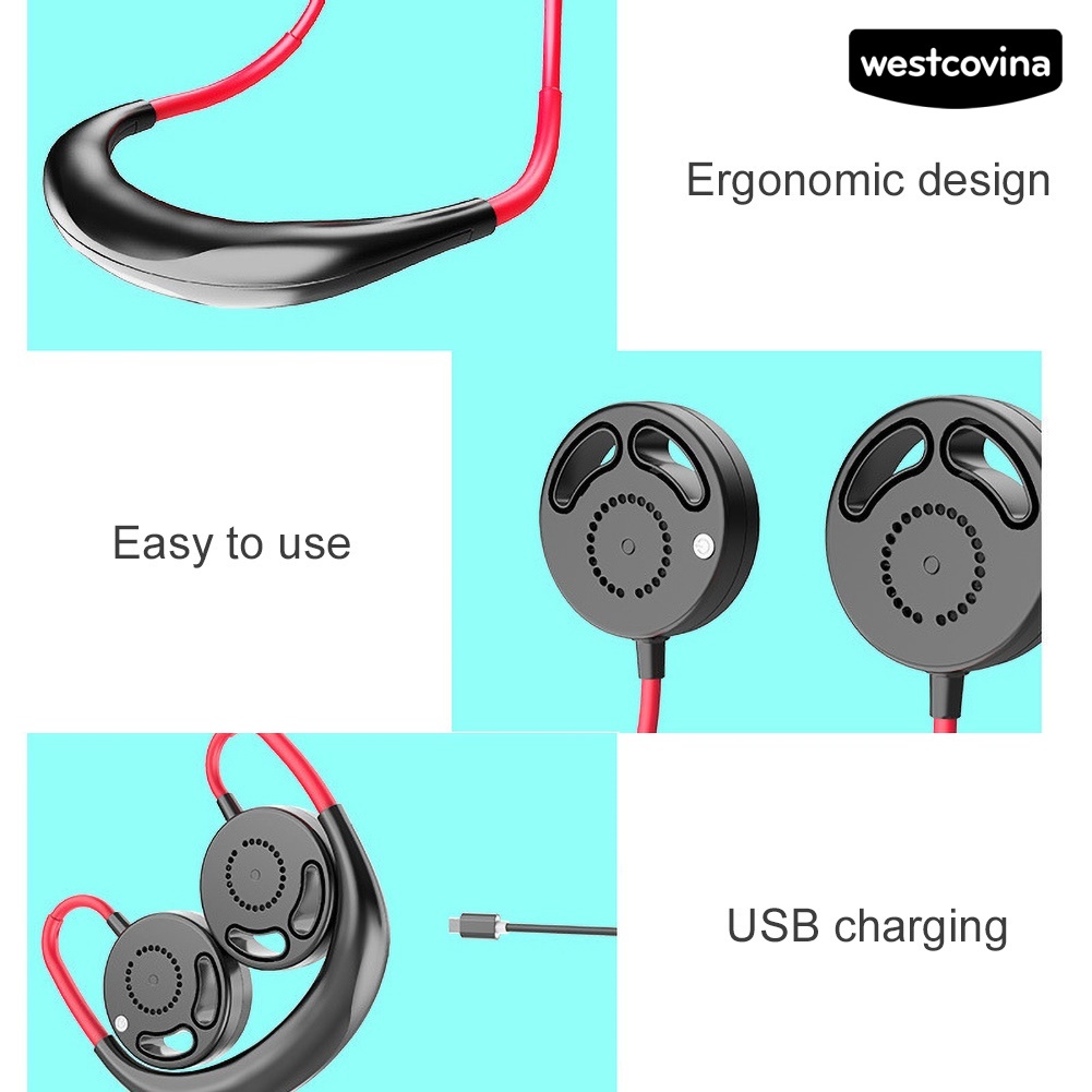 W🅢Quạt Sạc USB Mini Đeo Cổ Có Thể Gấp Lại Tiện Dụng