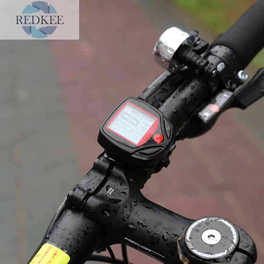 Đồng Hồ Tốc Độ Điện Tử Màn Hình LCD Chống Thấm Nước Cho Xe Đạp