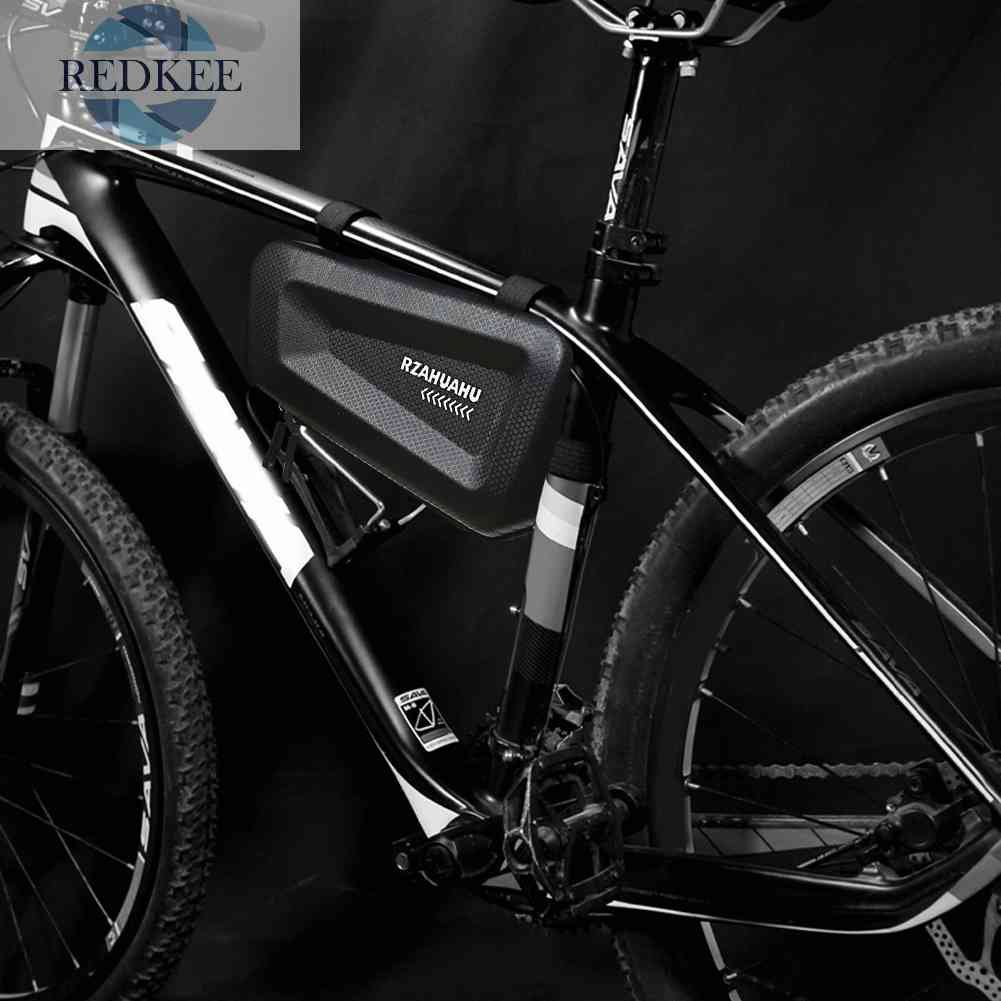 Túi Tam Giác Bằng Da PU + EVA Cứng Đựng Đồ Dùng Cho Xe Đạp Leo Núi