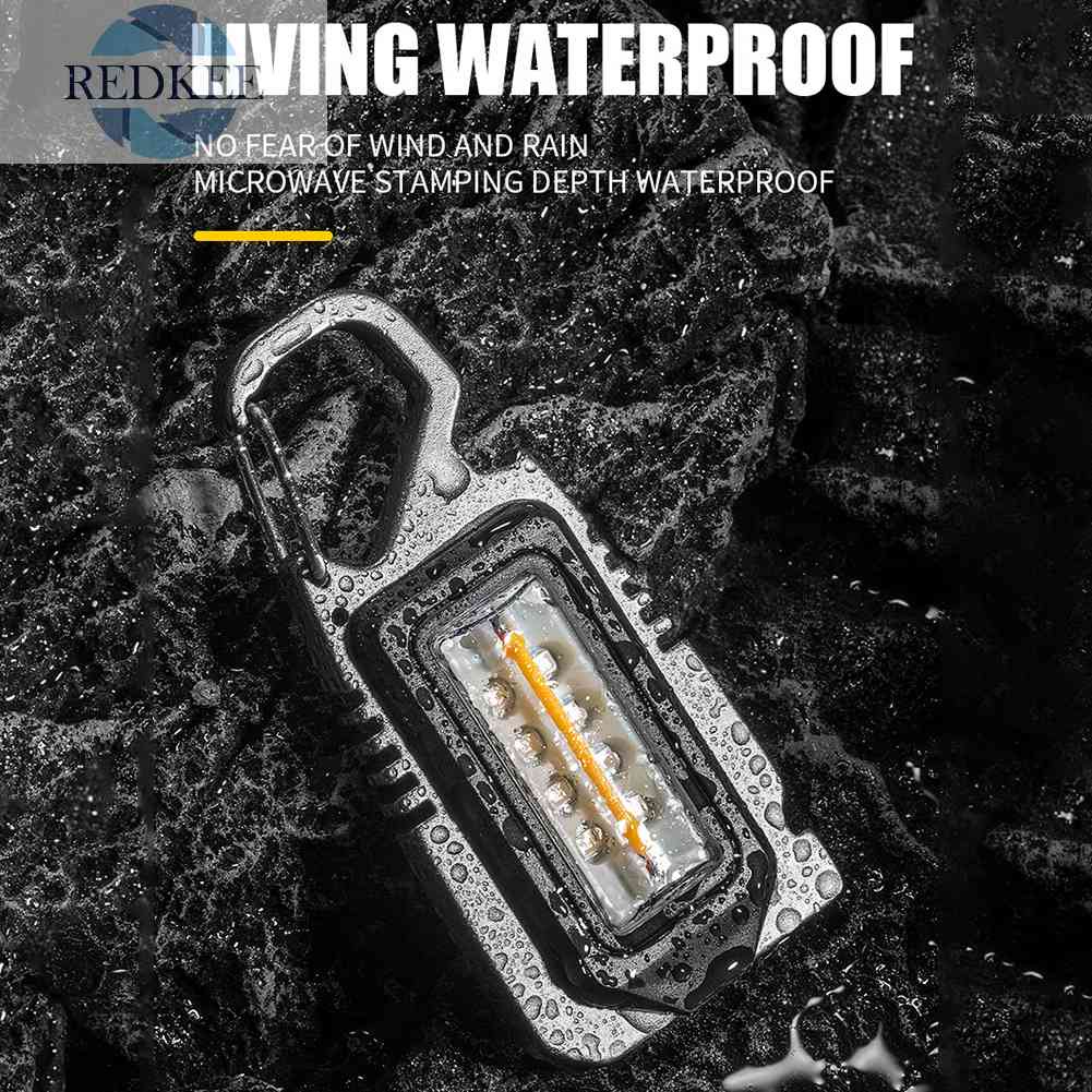 Móc Khóa Đèn Pin LED COB 500lm Chống Nước