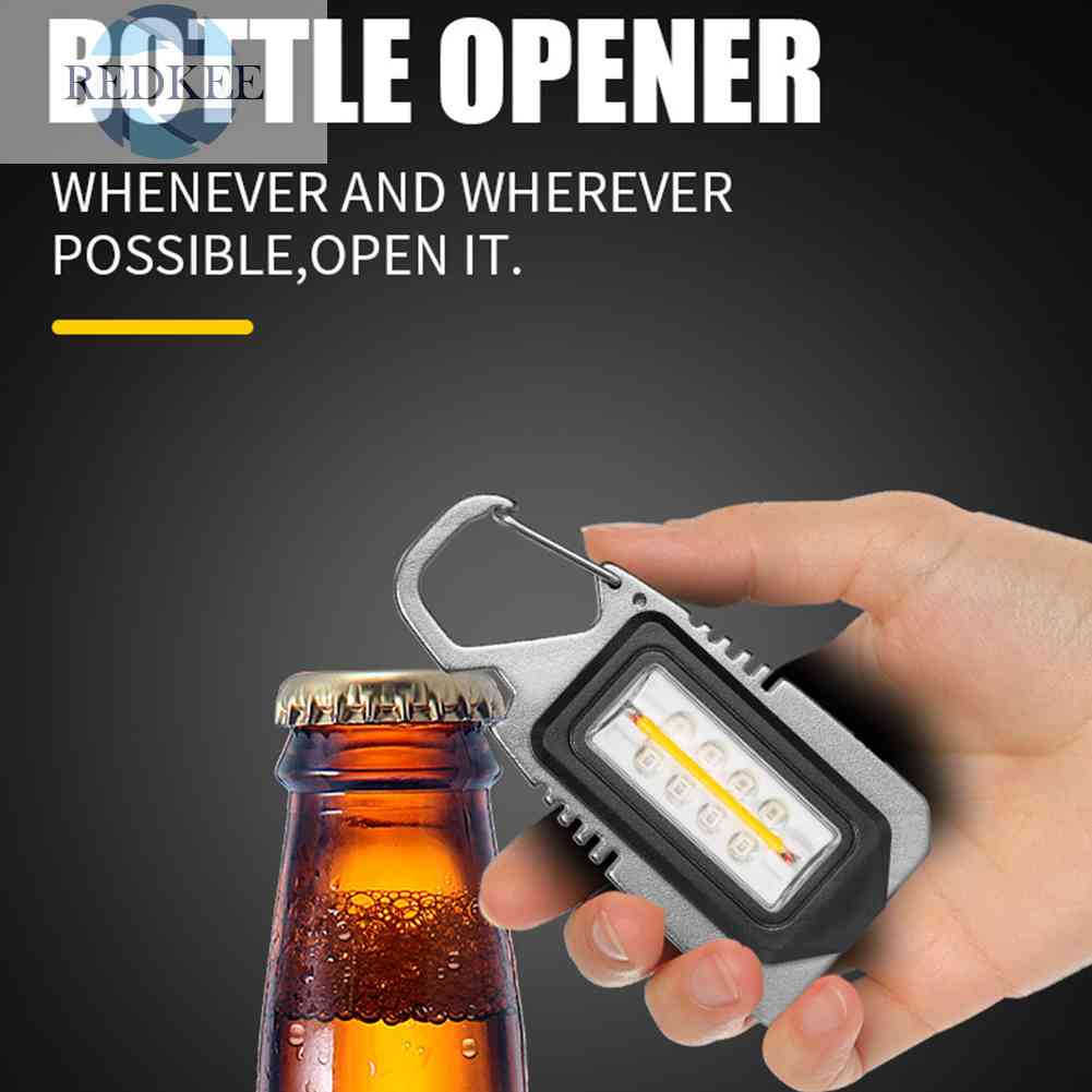 Móc Khóa Đèn Pin LED COB 500lm Chống Nước