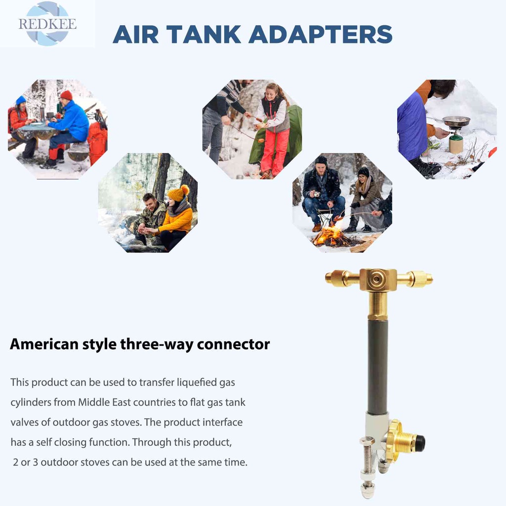 Đầu Chuyển Đổi Bình Gas 3 Chiều Tiêu Chuẩn Với Chức Năng Đóng Tự Đóng