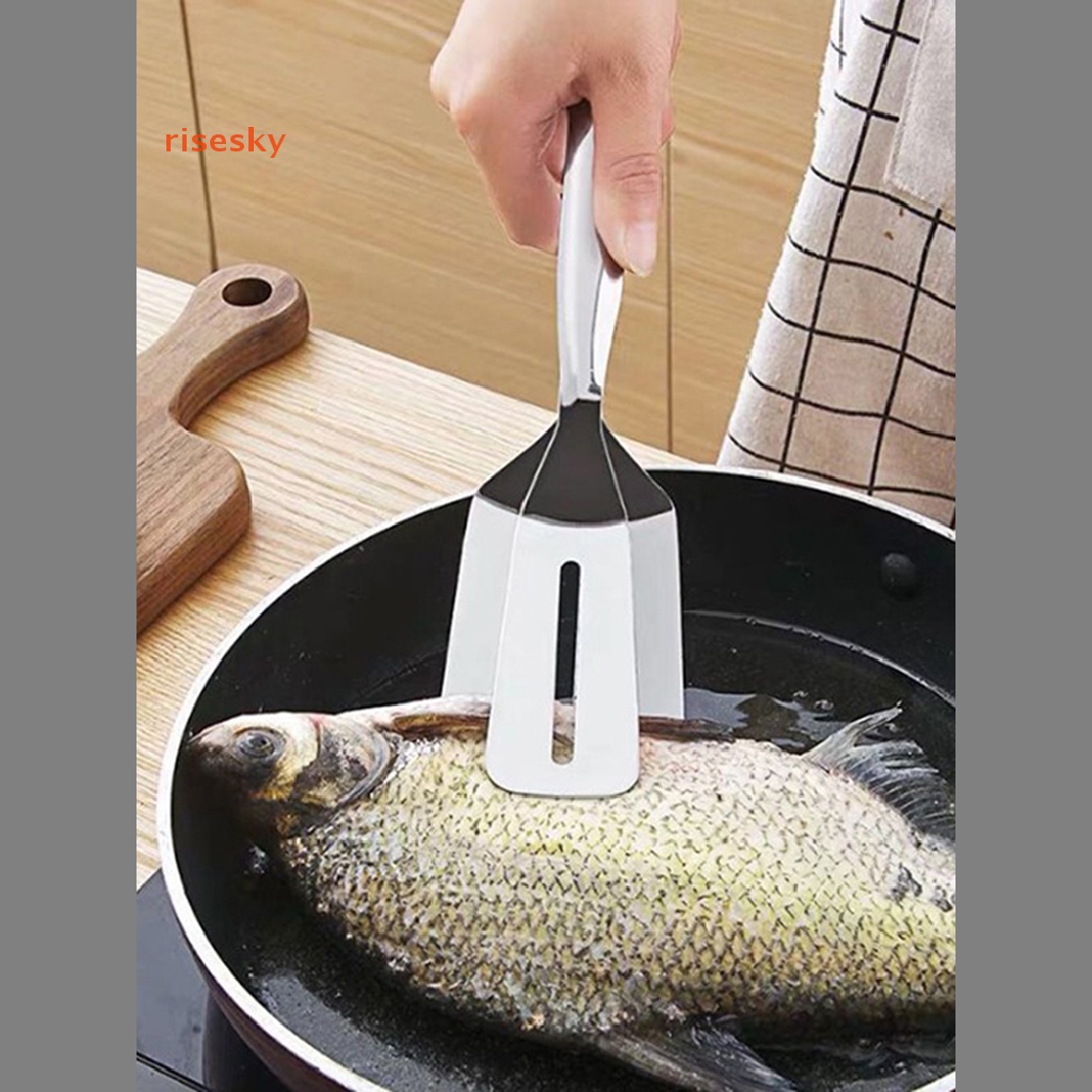 1 Kẹp Gắp Thịt Nướng BBQ Hai Mặt Bằng Thép Không Gỉ
