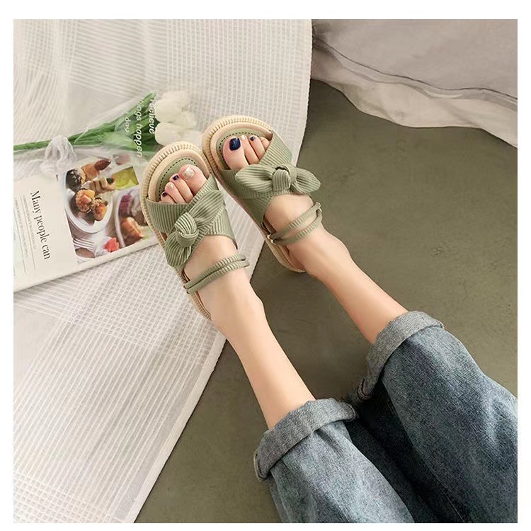 Giày Sandal Đế Dày Thời Trang Mùa Hè Cho Nữ