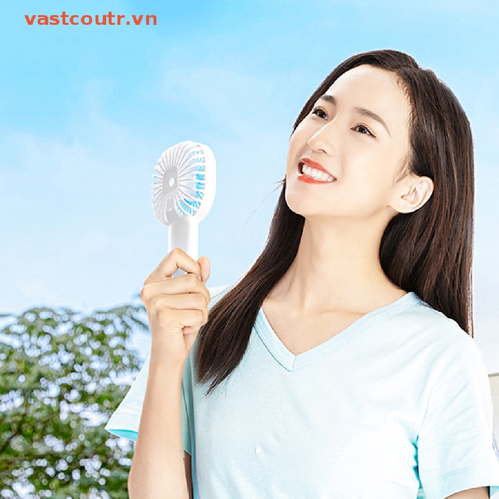 Quạt Điện Mini Cầm Tay 400 / 600Mah Có Thể Sạc Lại Bằng Cổng Usb Dùng Khi Đi Du Lịch