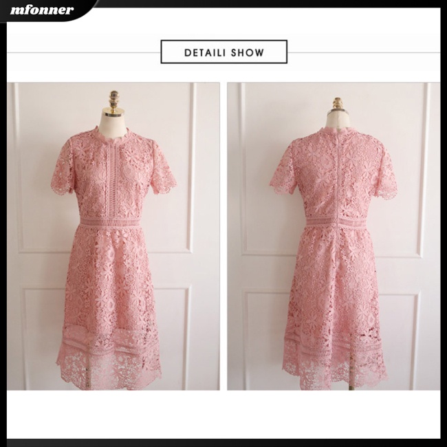 Đầm Cotton Ngắn Tay Cổ Tròn Màu Sắc Thời Trang Cho Nữ