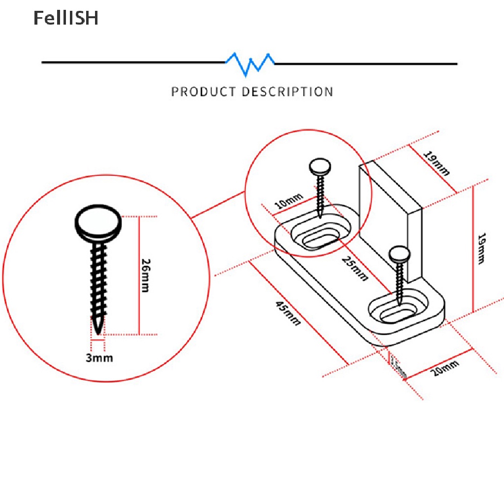 Bộ 2 Con Lăn Dẫn Cửa Trượt Tùy Chỉnh Tiện Dụng Cho Đồ Nội Thất 439br