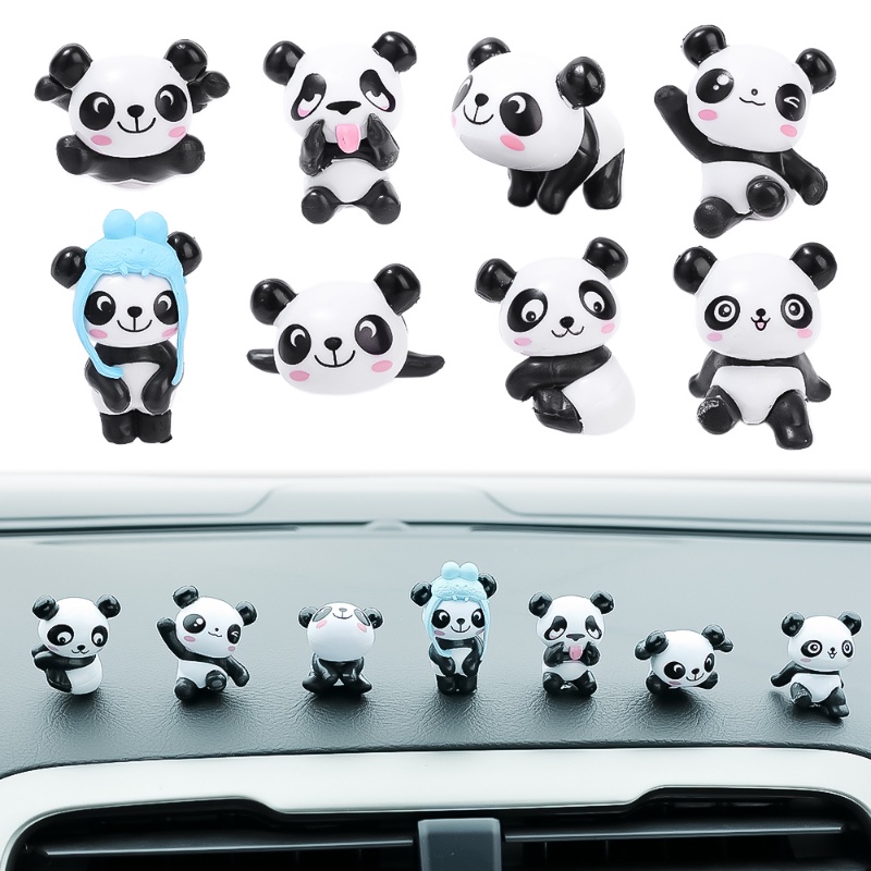 1 Gương Chiếu Hậu Hình Gấu Trúc Hoạt Hình Sáng Tạo Trang Trí Nội Thất Xe Hơi DIY