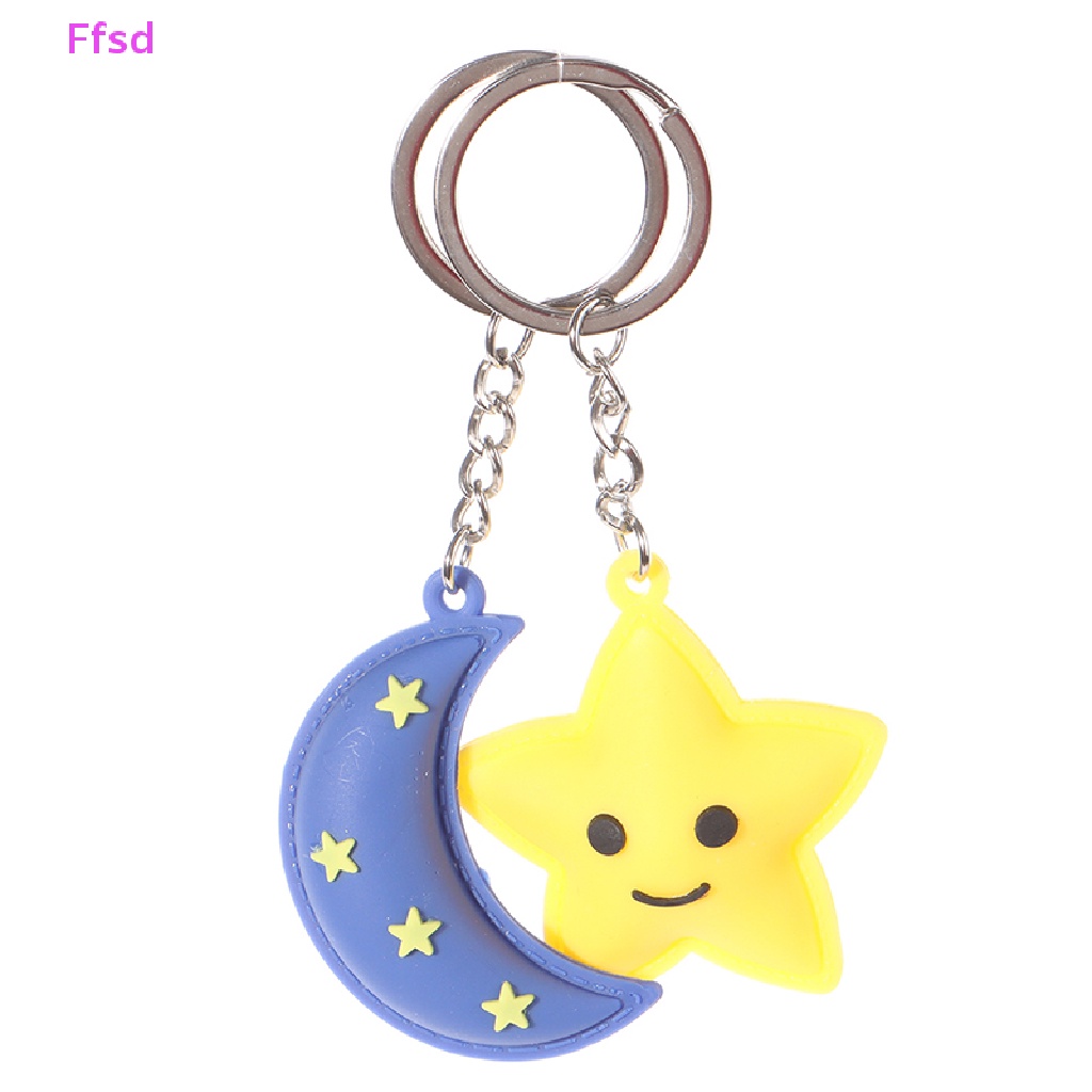 {Ffsd} Móc Khóa Hình Ngôi Sao Mặt Trời Mặt Trăng Lãng Mạn Dễ Thương Làm Quà Tặng