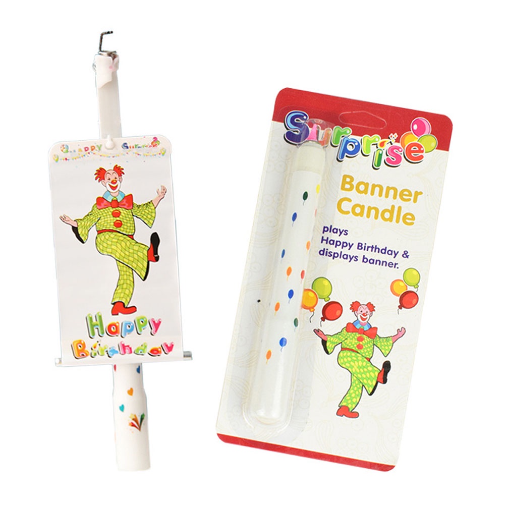 Nến Sinh Nhật Hình Chú Hề Hoạt Hình Dùng Trang Trí