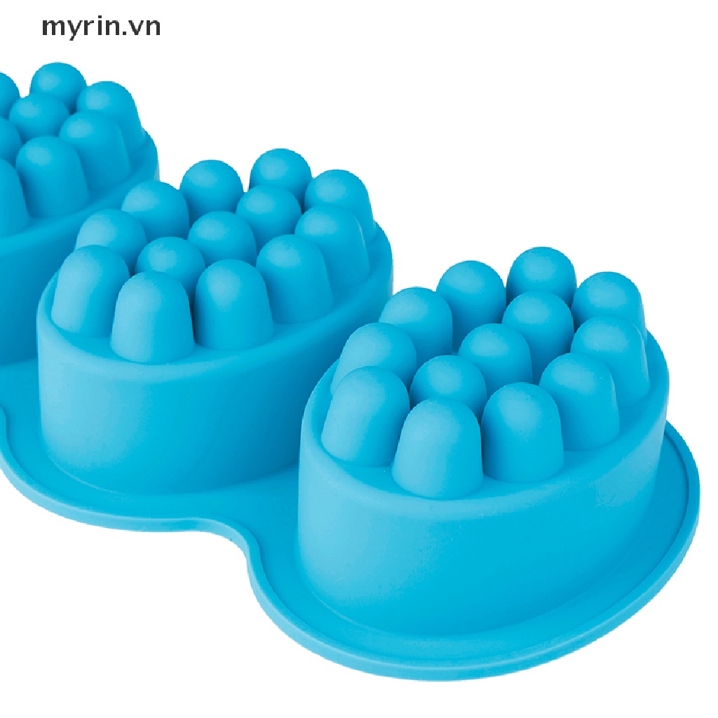 Khuôn Silicon Hình Oval Dùng Làm Xà Phòng Mát Xa DIY