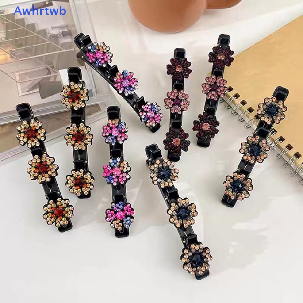 Set 2 Kẹp Tóc Đính Đá Thời Trang Mùa Hè Cho Nữ Mới