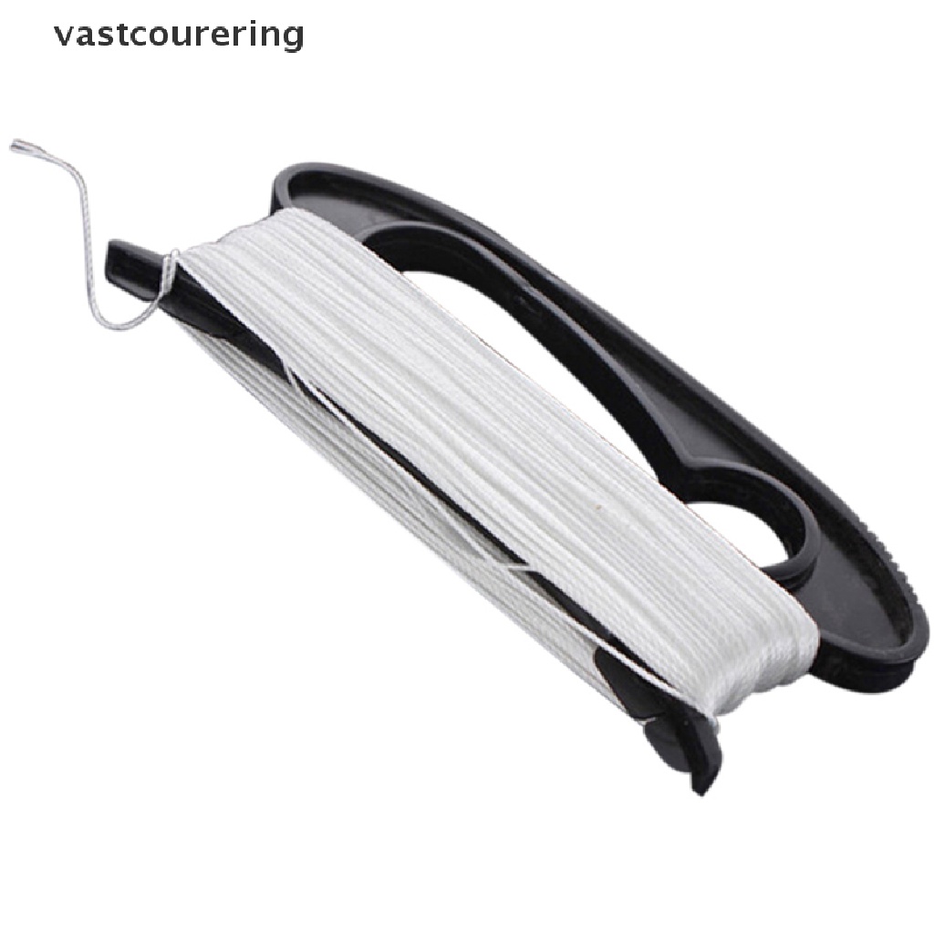 Cuộn Dây Thả Diều Màu Trắng Dài 100m Kèm Dụng Cụ Quấn Hình Chữ D