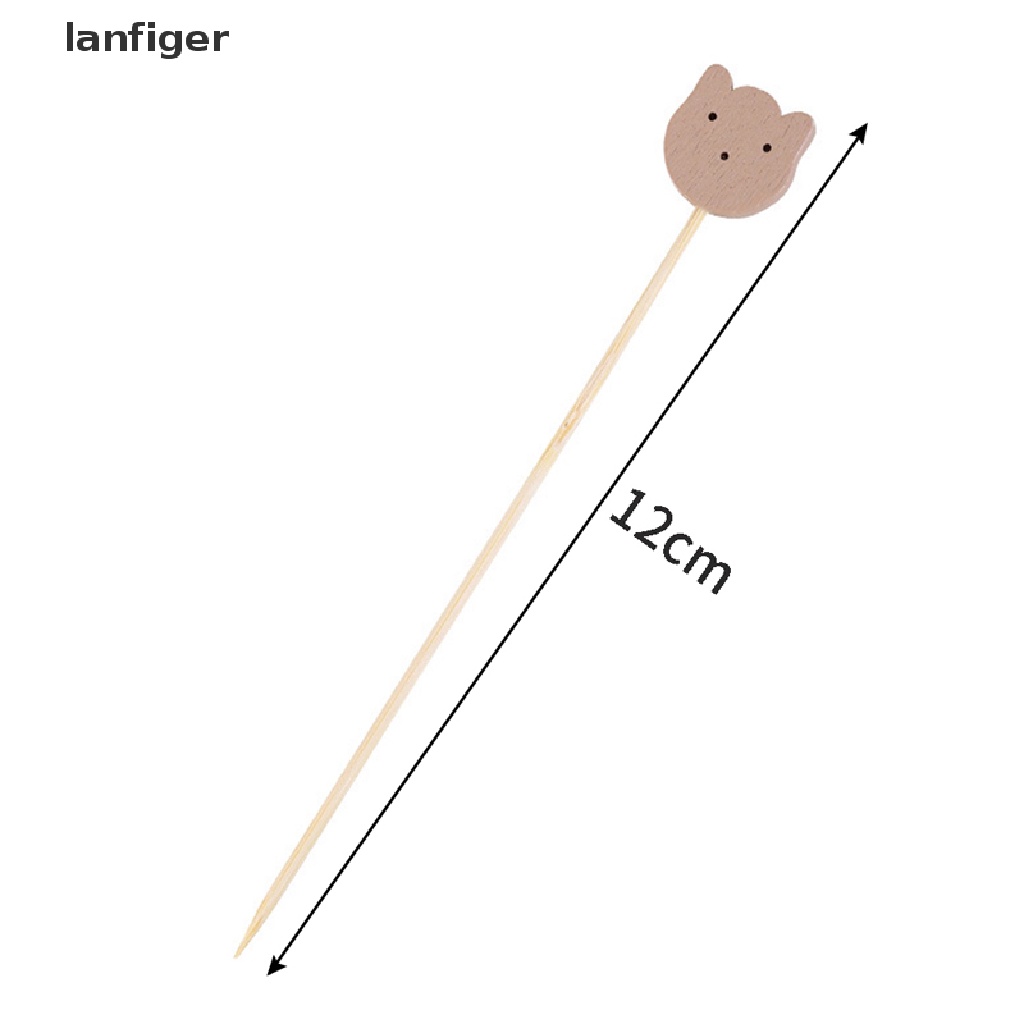 Bộ 100 Que Xiên Trái Cây Hình Gấu Dễ Thương