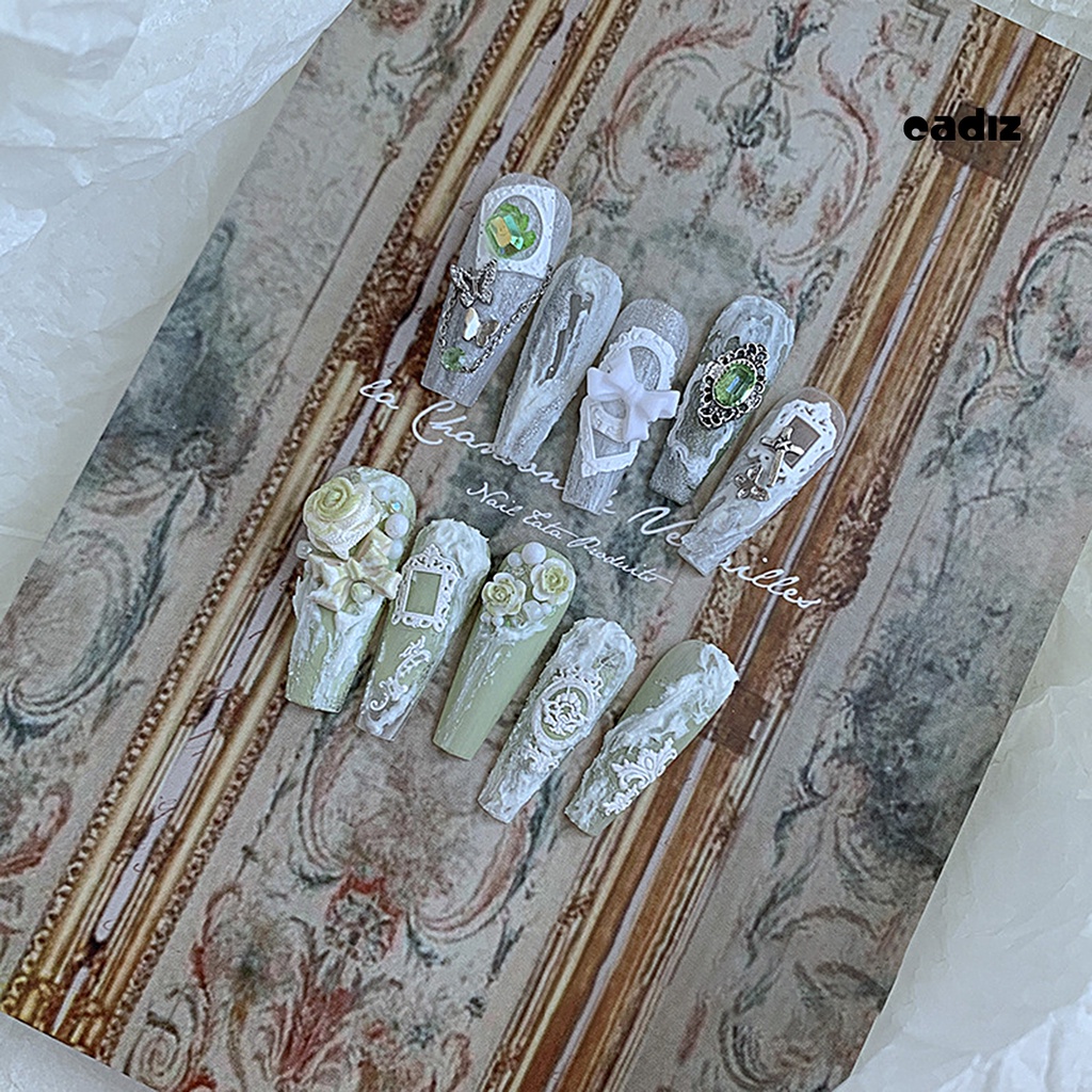 Miếng Dán Khung Ảnh Tự Dính Không Phai Mềm Mại Phong Cách Nhật Bản Retro Trang Trí Móng Tay DIY