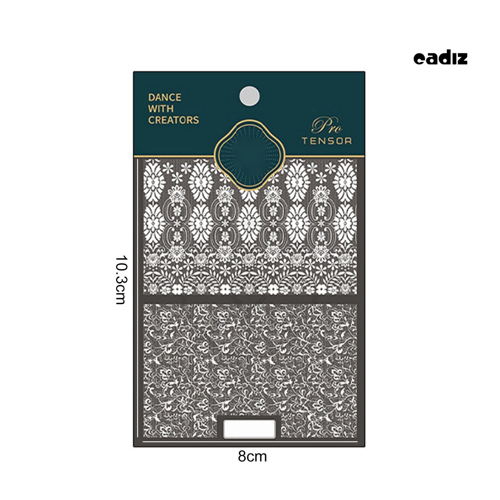 Miếng Dán Trang Trí Móng Tay Tự Dính Không Phai 5D DIY