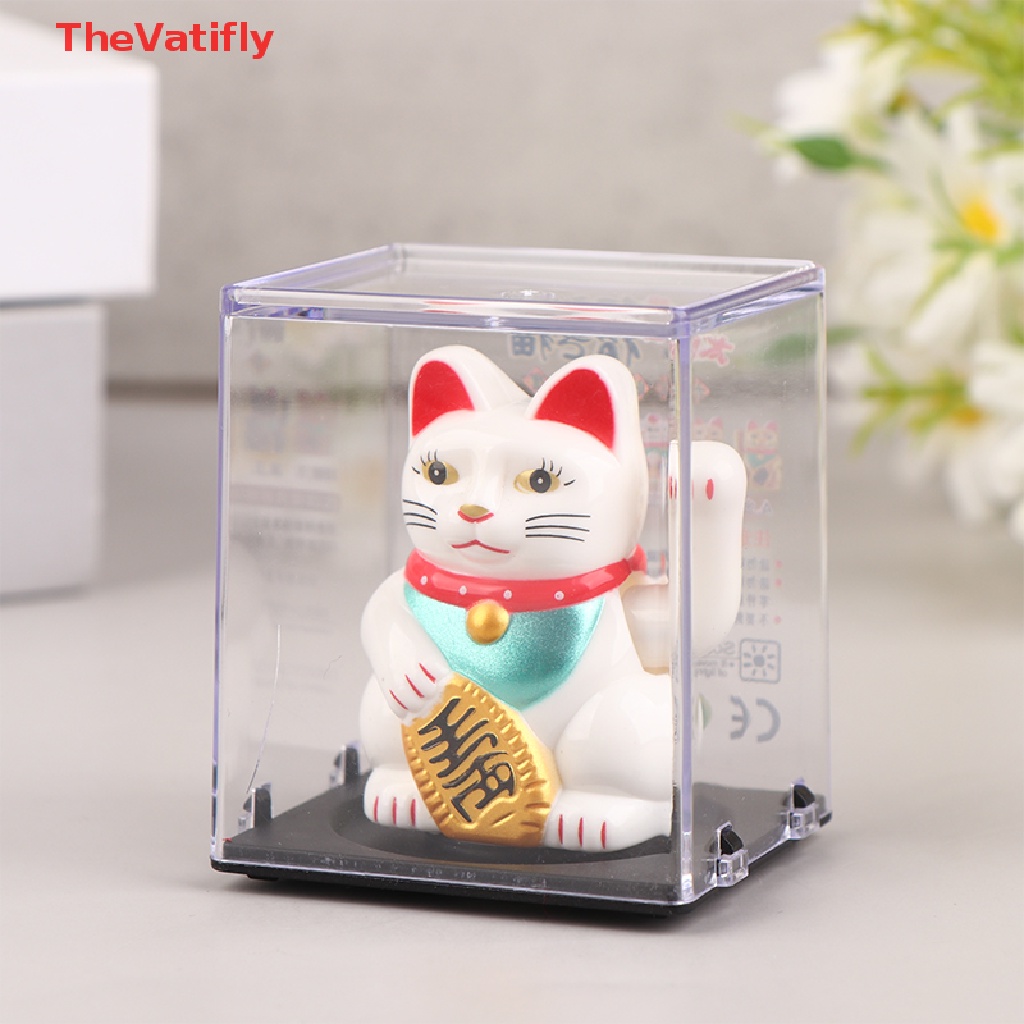 Chú Mèo May Mắn Sử Dụng Năng Lượng Mặt Trời Dùng Trang Trí Nhà Cửa