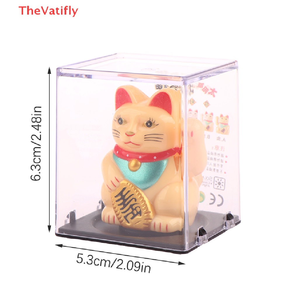 Chú Mèo May Mắn Sử Dụng Năng Lượng Mặt Trời Dùng Trang Trí Nhà Cửa