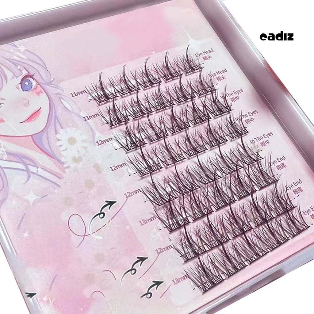 1 Hộp Lông Mi Giả Hiệu Ứng 3D Uốn Cong Tự Nhiên Không Dễ Phai Màu
