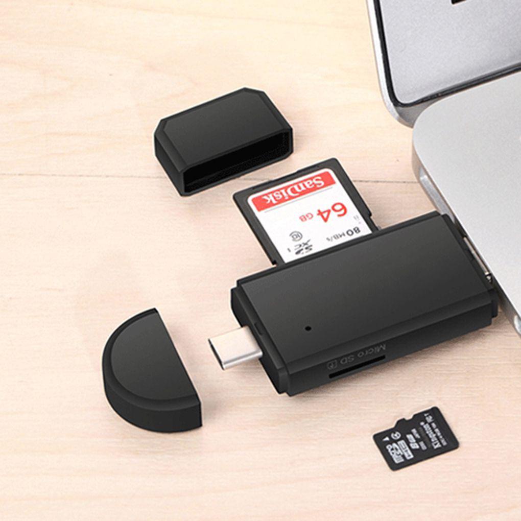 Đầu Đọc Thẻ Nhớ TF SD Sang Type-c USB Tốc Độ Cao Bằng Nhựa ABS Ốp