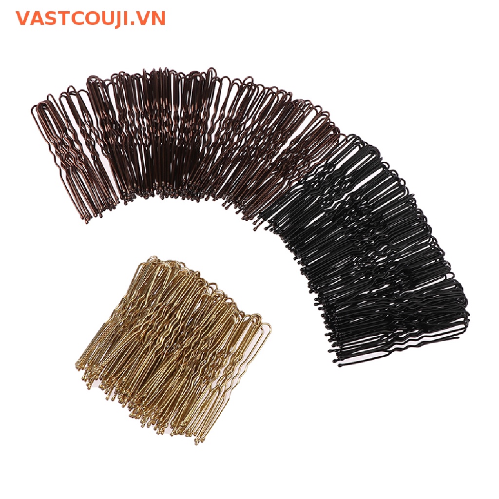 Set 50 Kẹp Tăm Chữ U Gợn Sóng Tạo Kiểu Tóc Cho Nữ