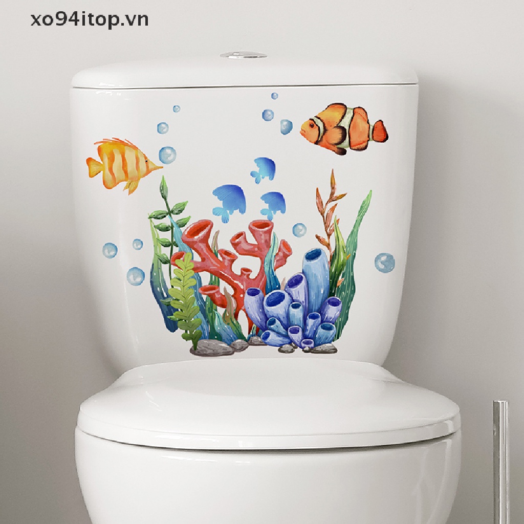 Set 11 Miếng Dán Trang Trí Toilet Tháo Được Hình Động Vật Ngộ Nghĩnh