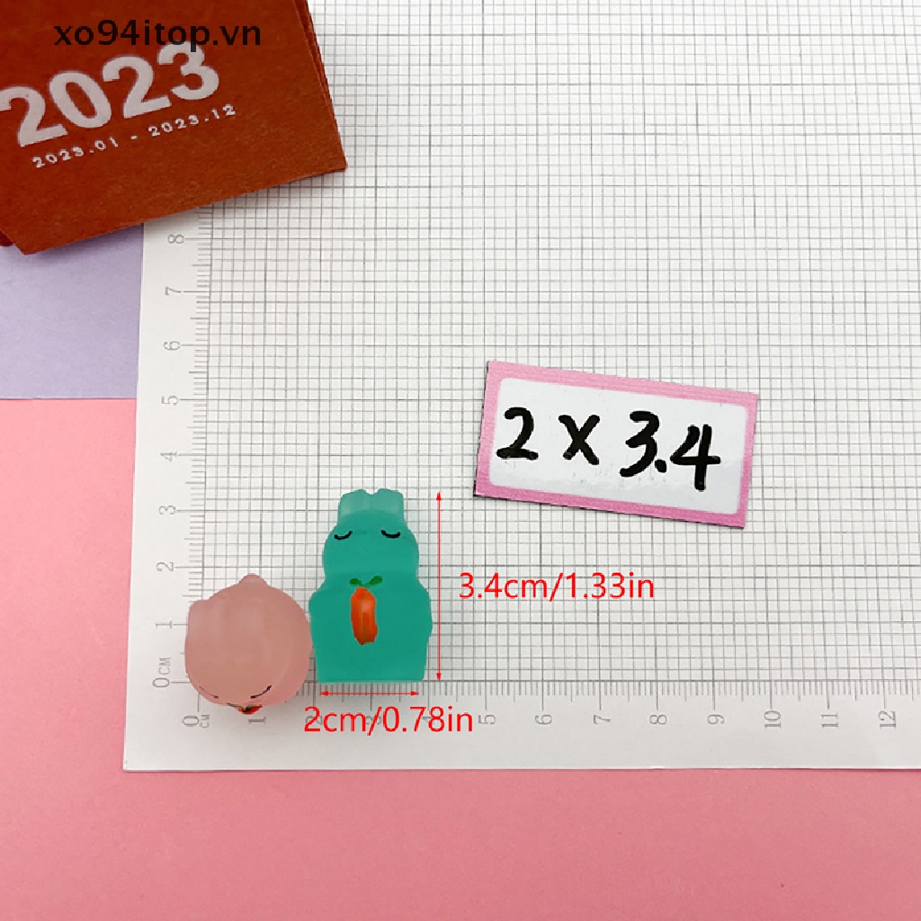 Xoitop Set 5 Tượng Resin Dạ Quang Phát Sáng Trong Bóng Tối Dễ Thương Trang Trí Tiểu Cảnh