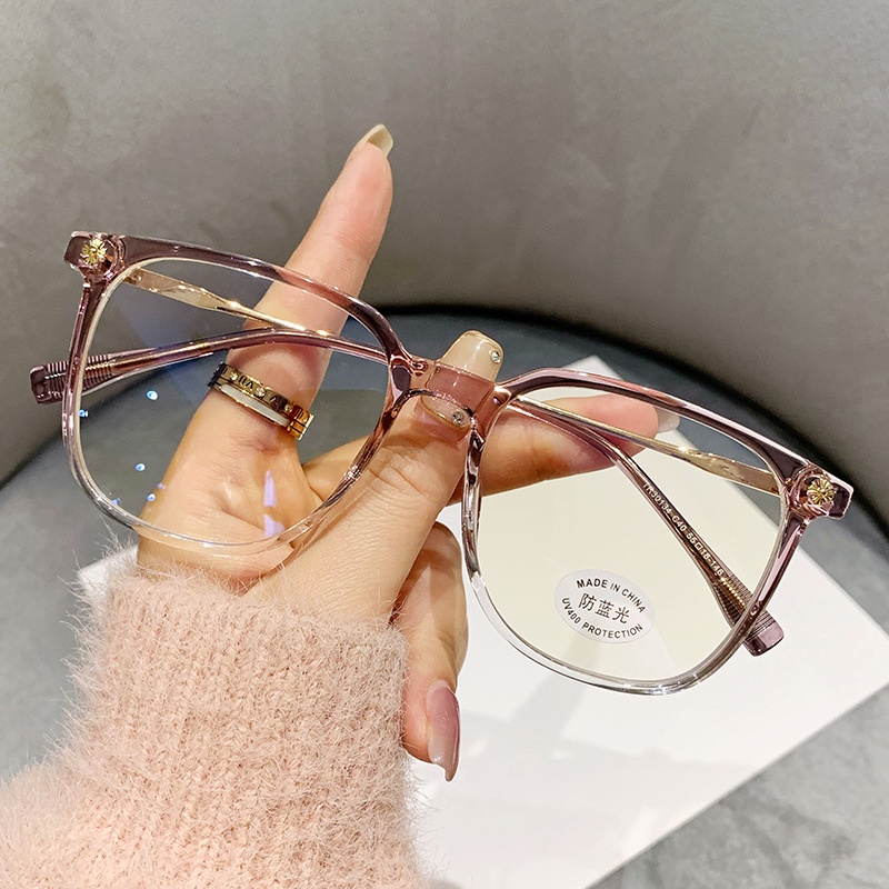 Kính Mát Gọng Vuông Chống Tia Bức Xạ TR90 Thời Trang