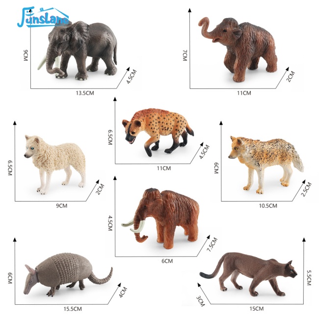 Đồ chơi mô hình chú voi FUNSLANE hoang dã độc đáo