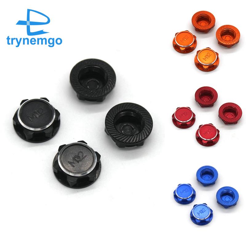 Bộ 4 Đai Ốc Lục Giác 17mm M12 Bằng Kim Loại Cho Xe Điều Khiển Từ Xa 1 / 7 King Motor KM RC Rally Car Arrma Mojave