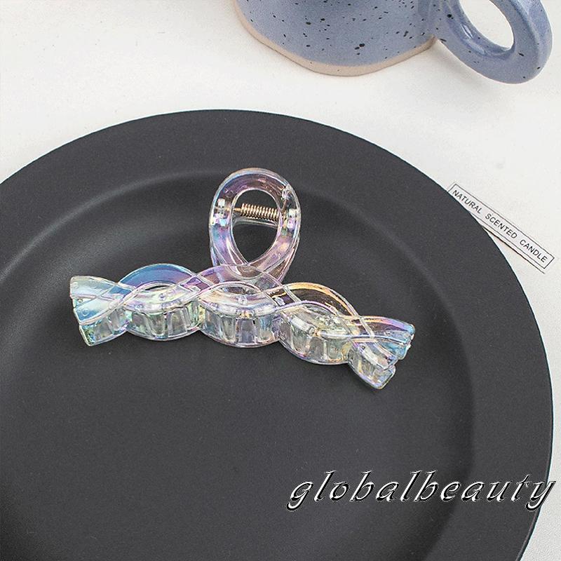 Kẹp Tóc 00GB-Retro Trong Suốt Kiểu Dáng Hình Học Cho Nữ