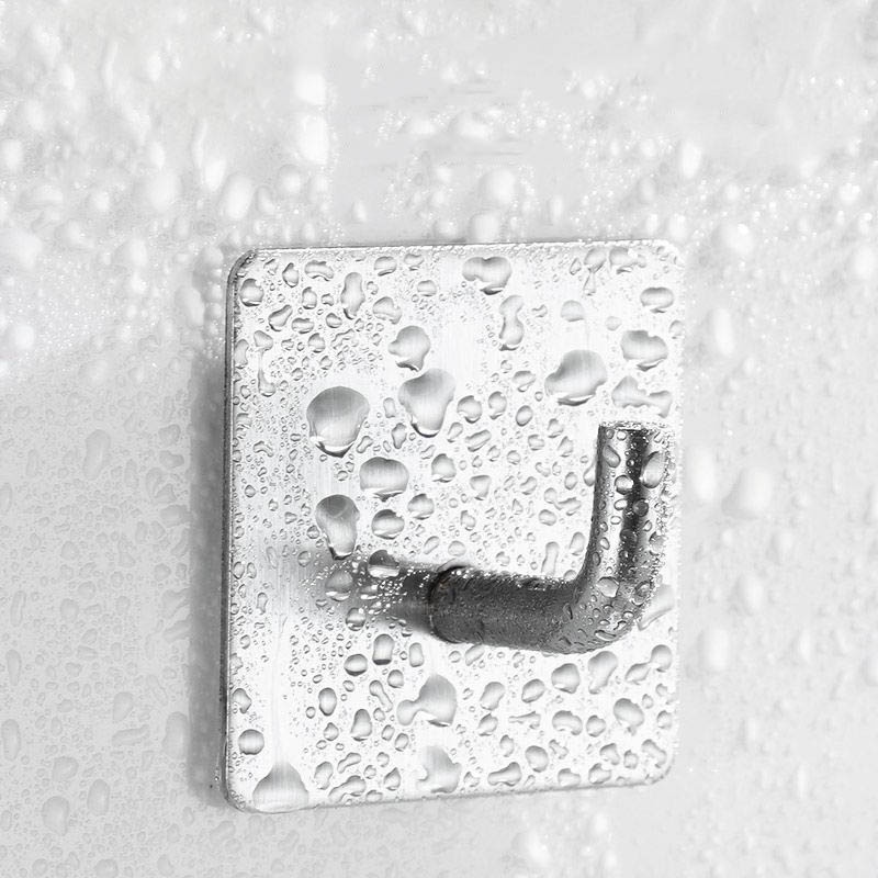 PVN59187 Móc INOX 304 Treo Đồ nặng, treo thớt, nồi niêu INOX 304  Dán Tường Gạch, Men, Kính