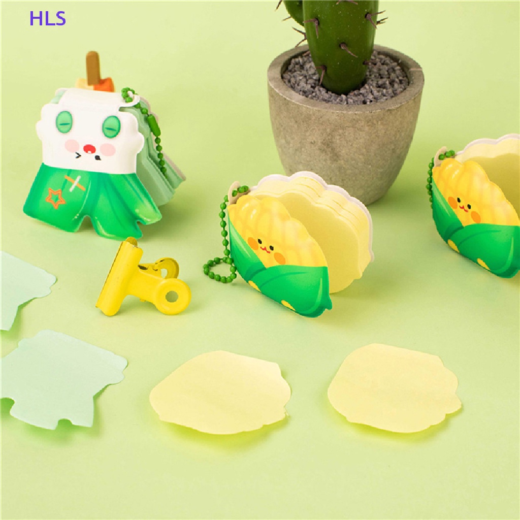 Giấy Ghi Chú Hình Rau Củ Quả / Bắp Hoạt Hình Bằng Giấy Dễ Thương Dùng Trong Văn Phòng