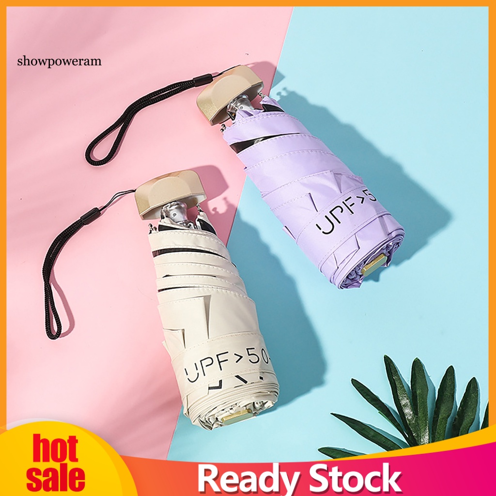 Dù Gấp Gọn Chống Nắng Màu Sắc Tươi Sáng Mùa Hè